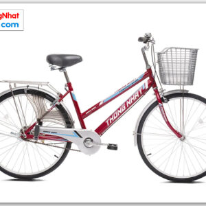 Xe đạp phổ thông giá rẻ Thống Nhất GN 06 màu đỏ 24