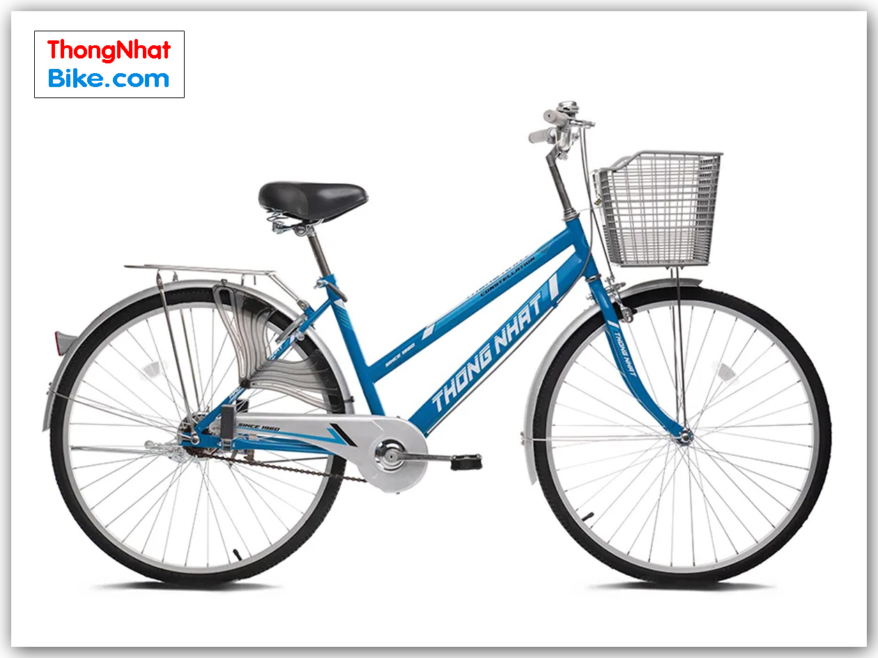 Xe đạp phổ thông giá rẻ Thống Nhất GN 06 màu xanh 24" 26" 27"