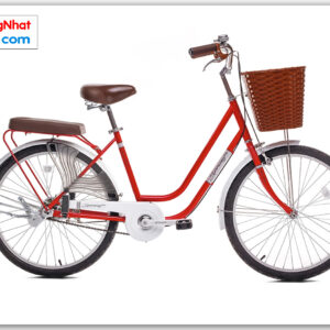 Xe đạp phổ thông Thống Nhất LD 24″ - 02 màu đỏ