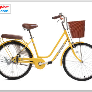 Xe đạp phổ thông Thống Nhất LD 24″ - 02 màu vàng