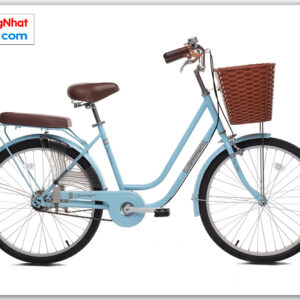 Xe đạp phổ thông Thống Nhất LD 24″ - 02 màu xanh
