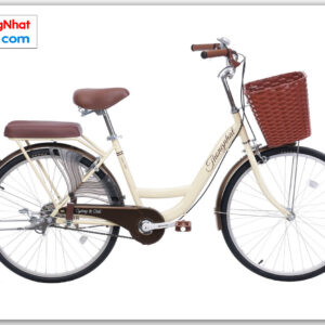 Xe đạp phổ thông Thống Nhất NEW 24” màu kem
