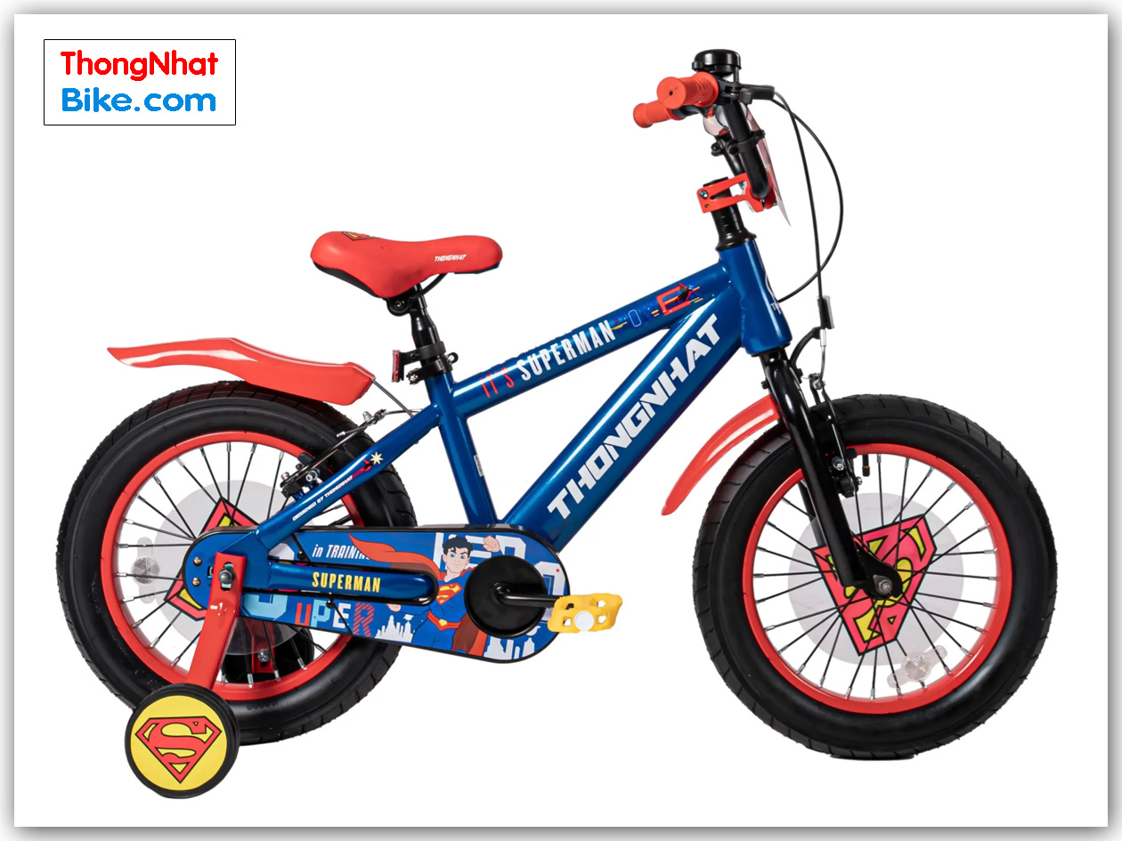 xe-dap-thong-nhat-superman-mau-xanh Xe đạp trẻ em Thống Nhất Superman 12" 16"